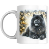 Tass "Chow-chow jõulud(must)"